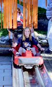 Felicity on the Rodelbahn