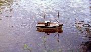 Model boat on the Riesssersee