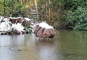 Fixed Rock in the second pond