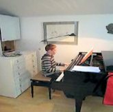 Timmy at the piano